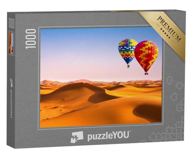 Puzzle 1000 Teile „Aussicht auf Sanddünen in Marokko“