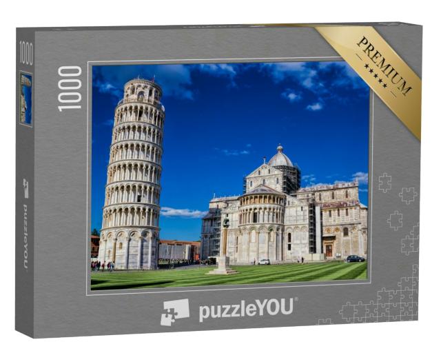 Puzzle 1000 Teile „Piazza dei Miracoli mit Dom und schiefem Turm in Pisa, Italien“