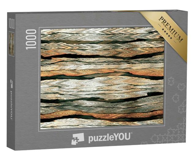 Puzzle 1000 Teile „Abstrakte Pastelltöne im Melange Aquarell-Effekt“