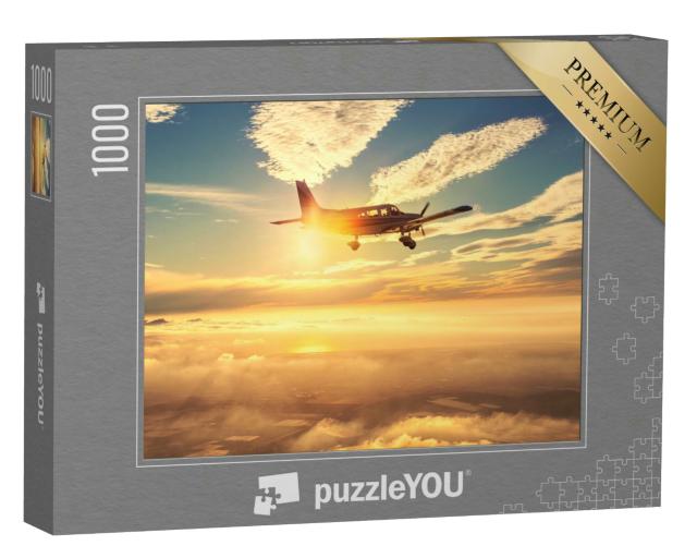 Puzzle 1000 Teile „Kleines einmotoriges Flugzeug“