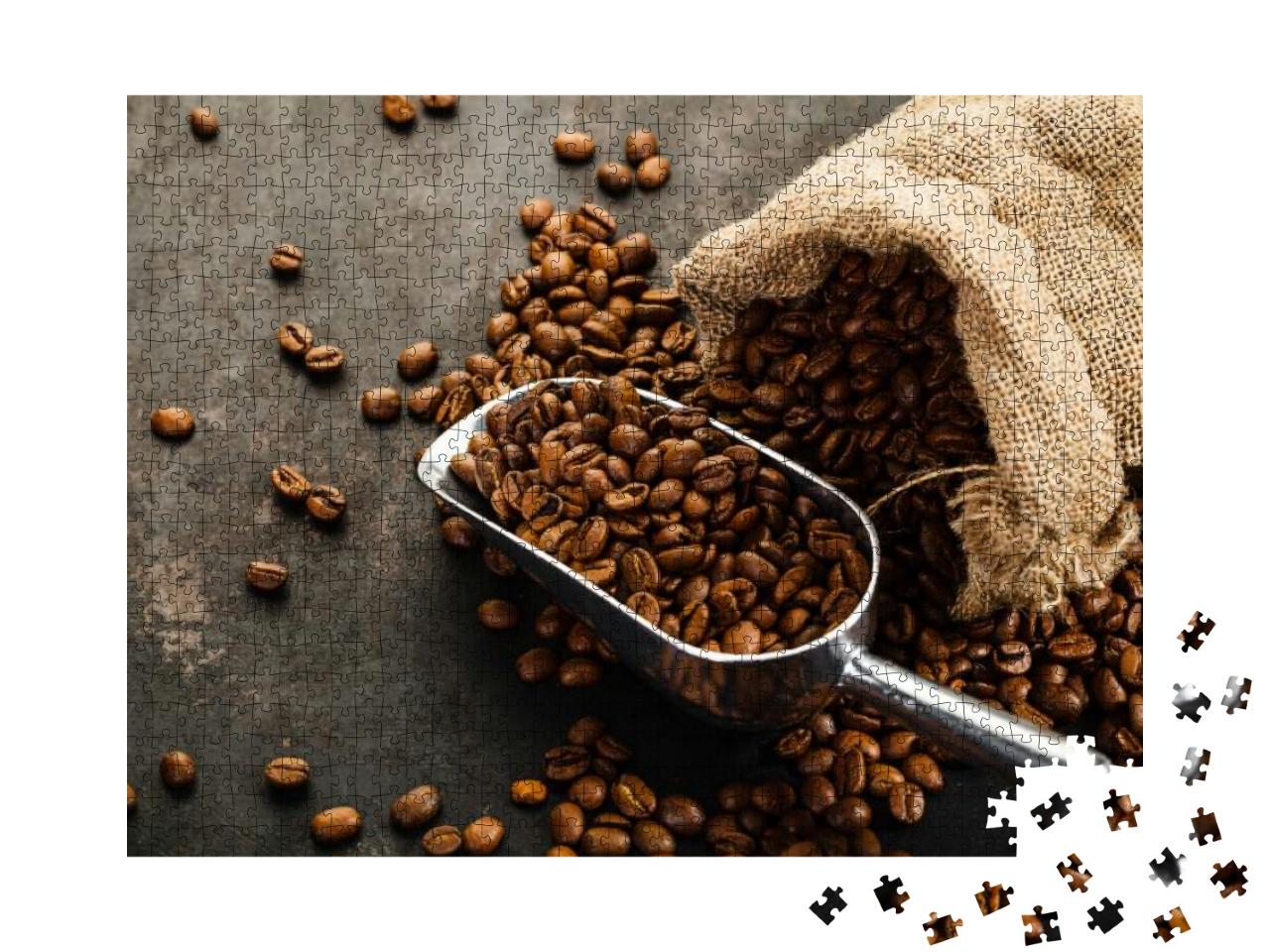 Puzzle 1000 Teile „Schaufelmaß für duftende Kaffeebohnen“