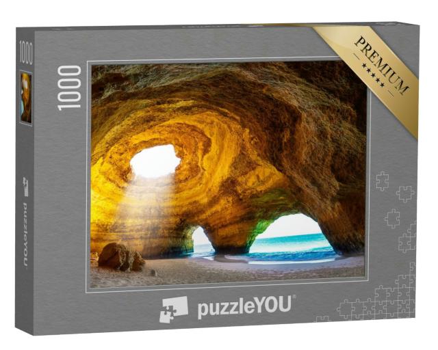 Puzzle 1000 Teile „Unglaubliche Benagil-Höhle, Algarve, Portugal“