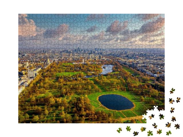 Puzzle 1000 Teile „London Hyde Park aus der Vogelperspektive“