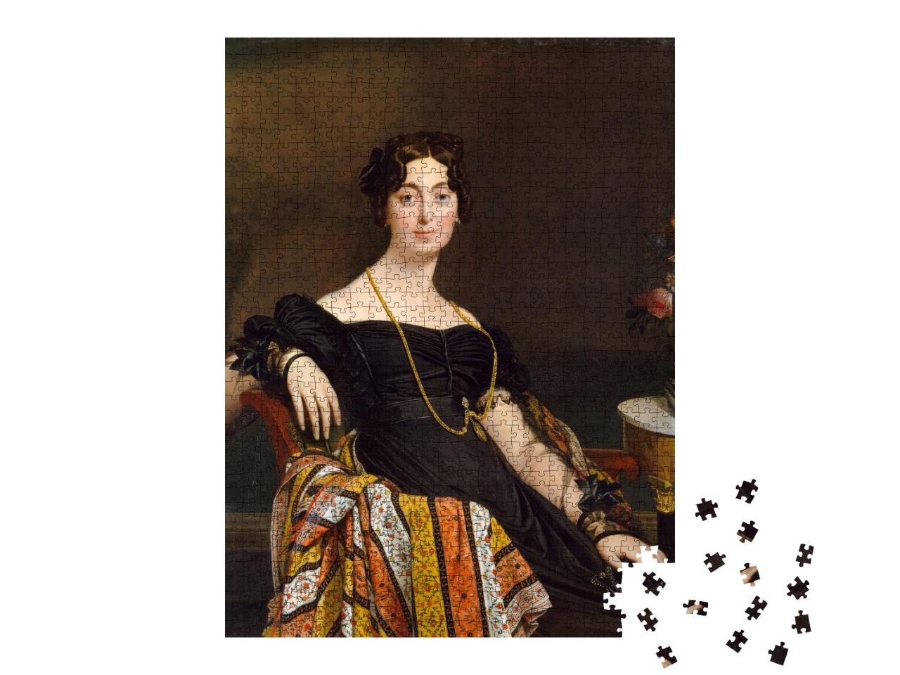 Puzzle 1000 Teile „Jean-Auguste-Dominique Ingres - Madame Jacques-Louis Leblanc“