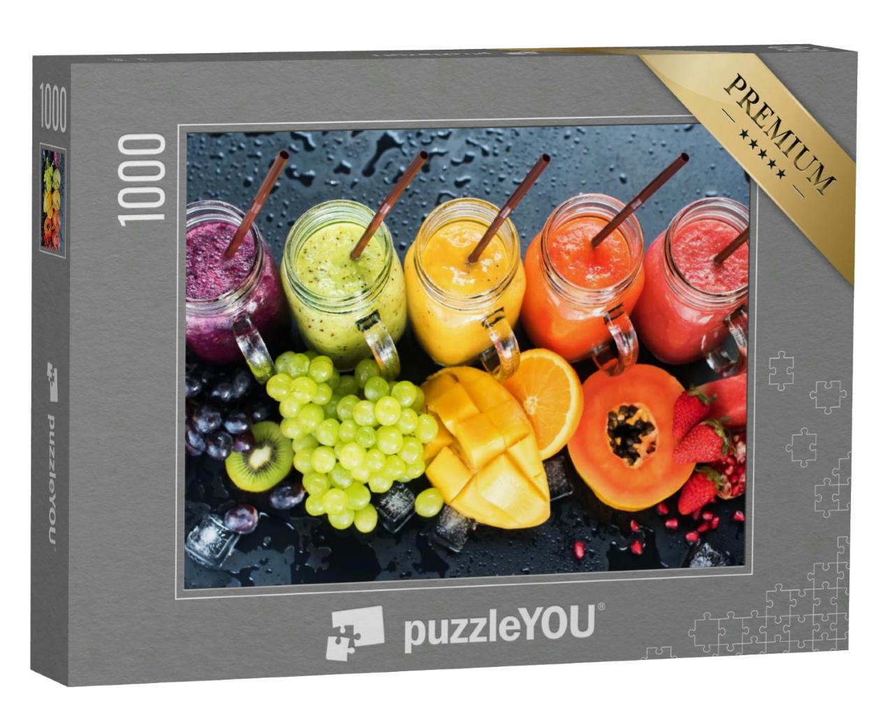 Puzzle 1000 Teile „Frische Säfte und Smoothies in vielen Farben“