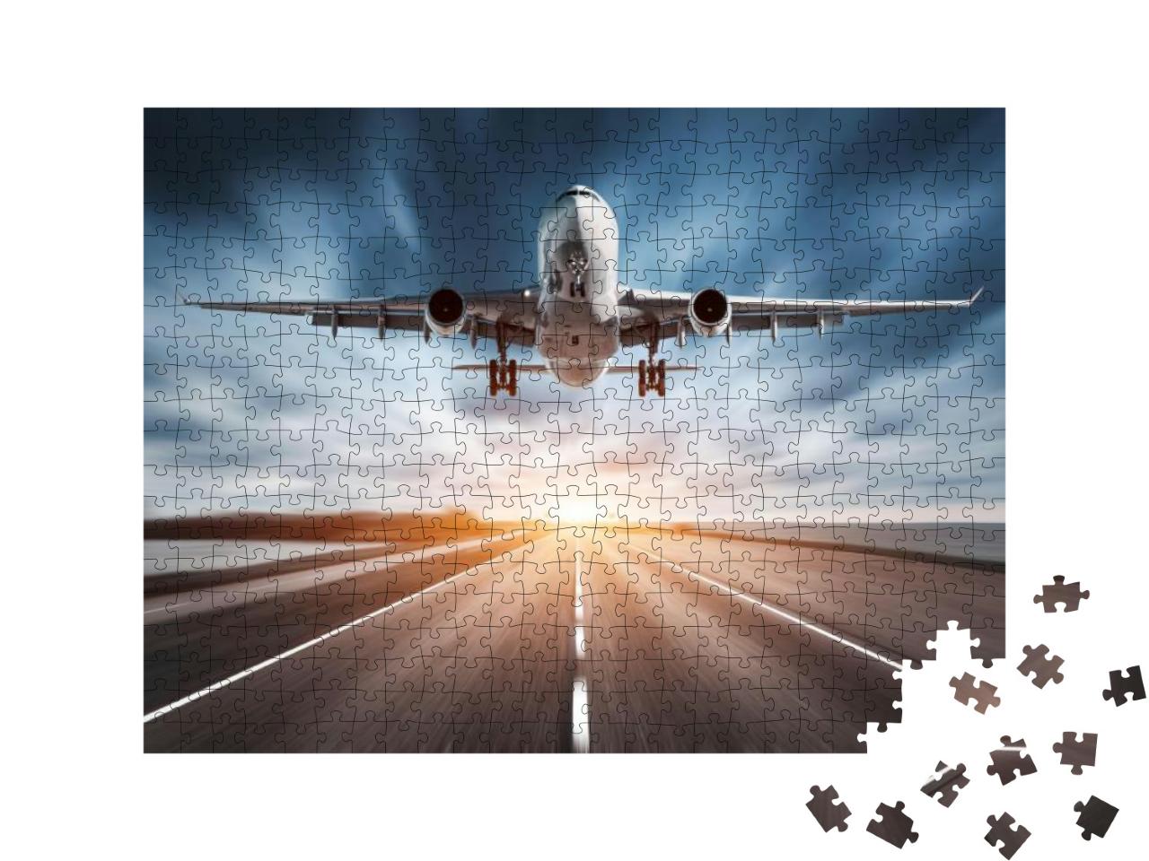 Puzzle 500 Teile „Flugzeug beim Start“