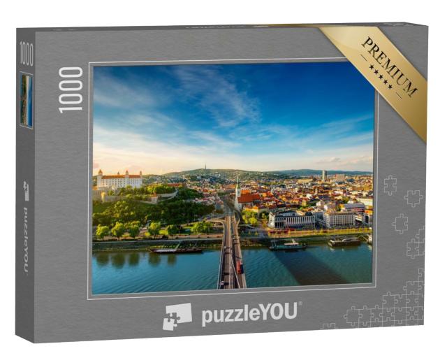 Puzzle 1000 Teile „Blick auf Bratislava an der Donau, Slowakei“