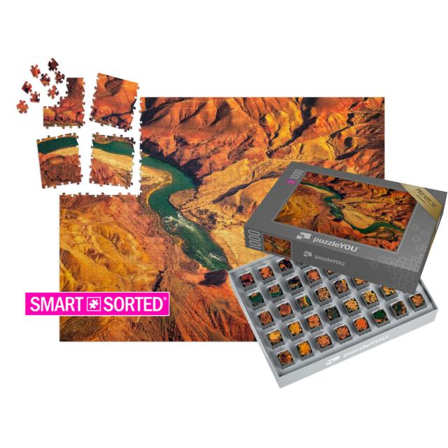 SMART SORTED® | Puzzle 1000 Teile „Colorado-Fluss im Grand Canyon, Arizona, USA“