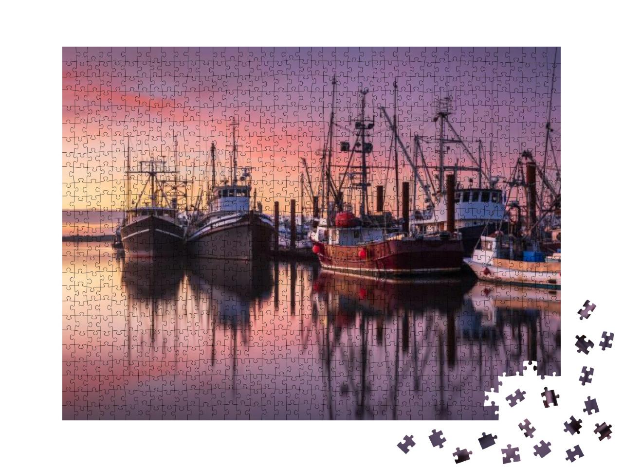 Puzzle 1000 Teile „Fischerboote im Hafen von Steveston, British Columbia“