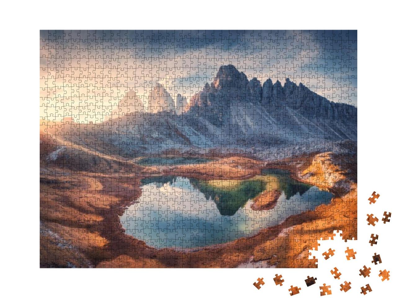 Puzzle 1000 Teile „Wilde Dolomiten, Italien“