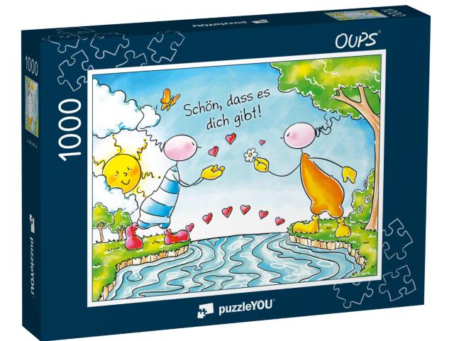 Puzzle 1000 Teile „Oups – Schön, dass es dich gibt!“