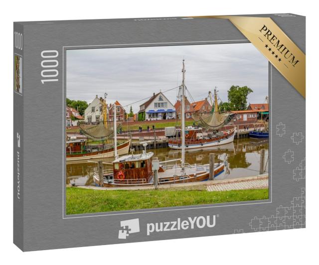Puzzle 1000 Teile „Idyllische Hafenkulisse in Greetsiel, Ostfriesand, Deutschland“