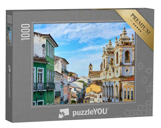 Puzzle 1000 Teile „Das Altstadtviertel Pelourinho in Salvador, Brasilien“