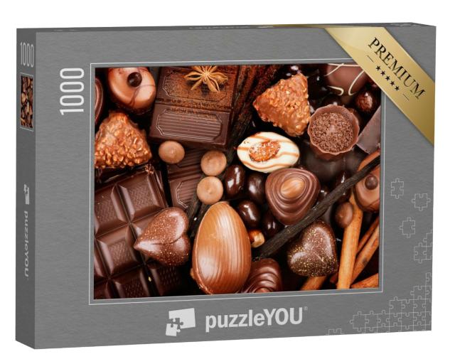 Puzzle 1000 Teile „Pralinen und Schokolade“