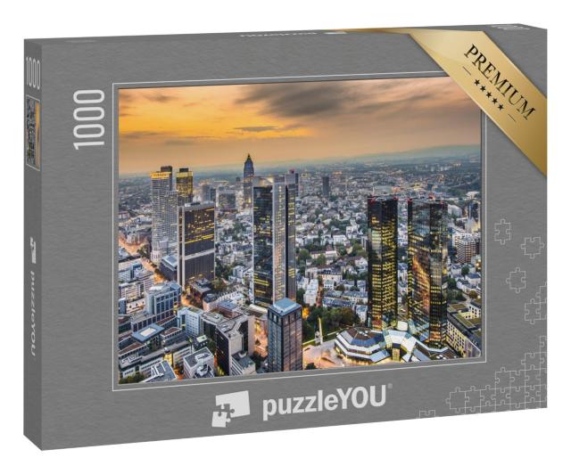 Puzzle 1000 Teile „Frankfurt, das Finanzzentrum Deutschlands“