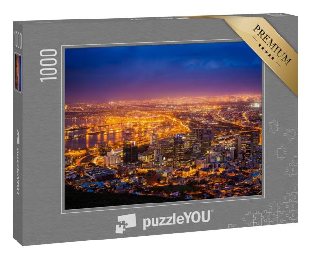 Puzzle 1000 Teile „Blick auf Kapstadt am frühen Morgen, Südafrika“