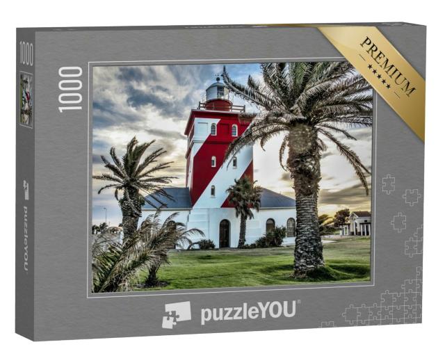 Puzzle 1000 Teile „Grüner Punkt Lichthaus, Kapstadt“