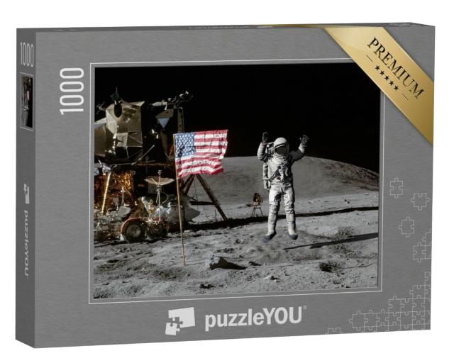 Puzzle 1000 Teile „Sprung auf dem Mond “