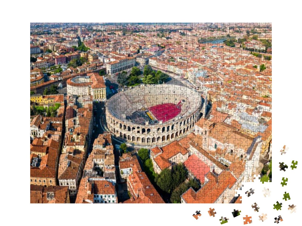 Puzzle 1000 Teile „Römisches Amphitheater auf der Piazza Bra in Verona, Italien“