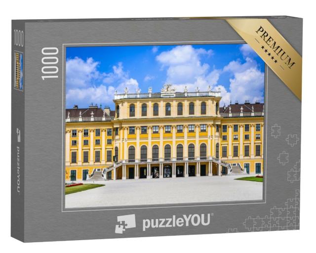 Puzzle 1000 Teile „Frontfassade von Schloss Schönbrunn in Wien“