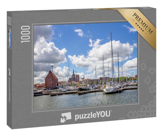 Puzzle 1000 Teile „Der Hafen von Stralsund“