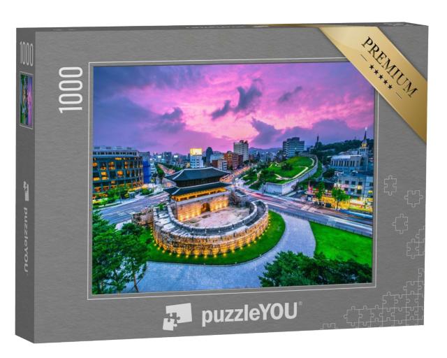 Puzzle 1000 Teile „Das Dongdaemun Tor in Seoul, Südkorea“