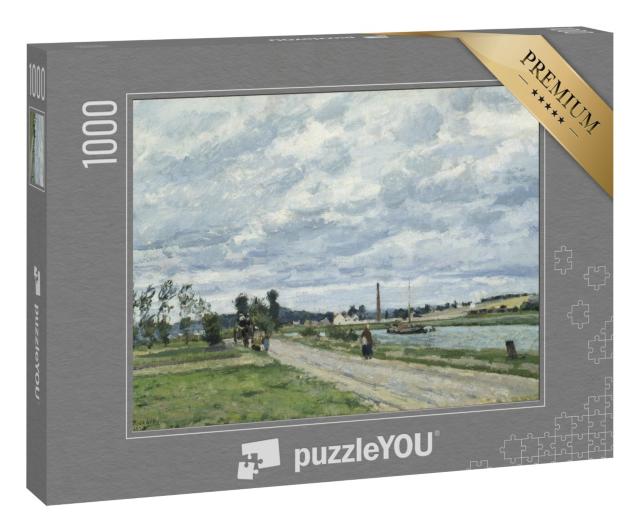 Puzzle 1000 Teile „Camille Pissarro - Die Ufer der Oise bei Pontoise“