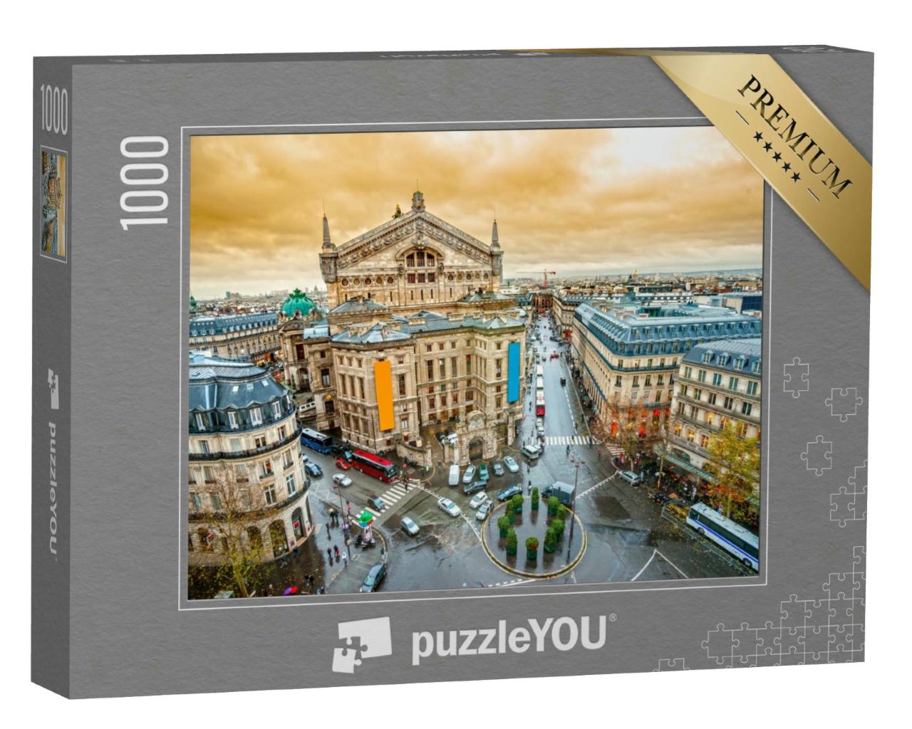 Puzzle 1000 Teile „Blick auf die Oper Garnier, Paris, Frankreich“