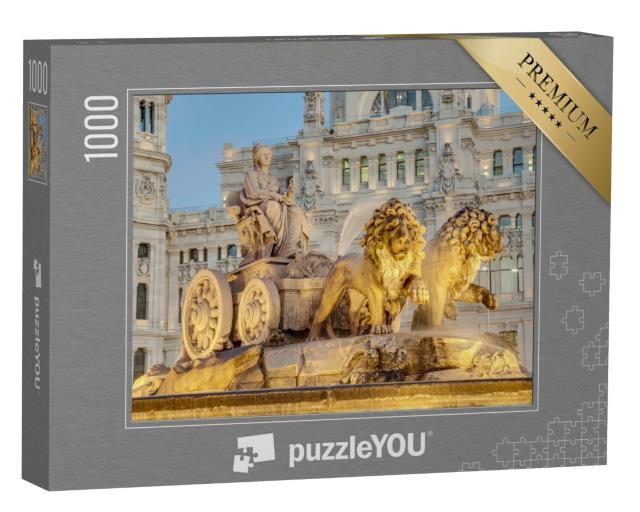 Puzzle 1000 Teile „Cibeles-Brunnen von Madrid, Spanien“