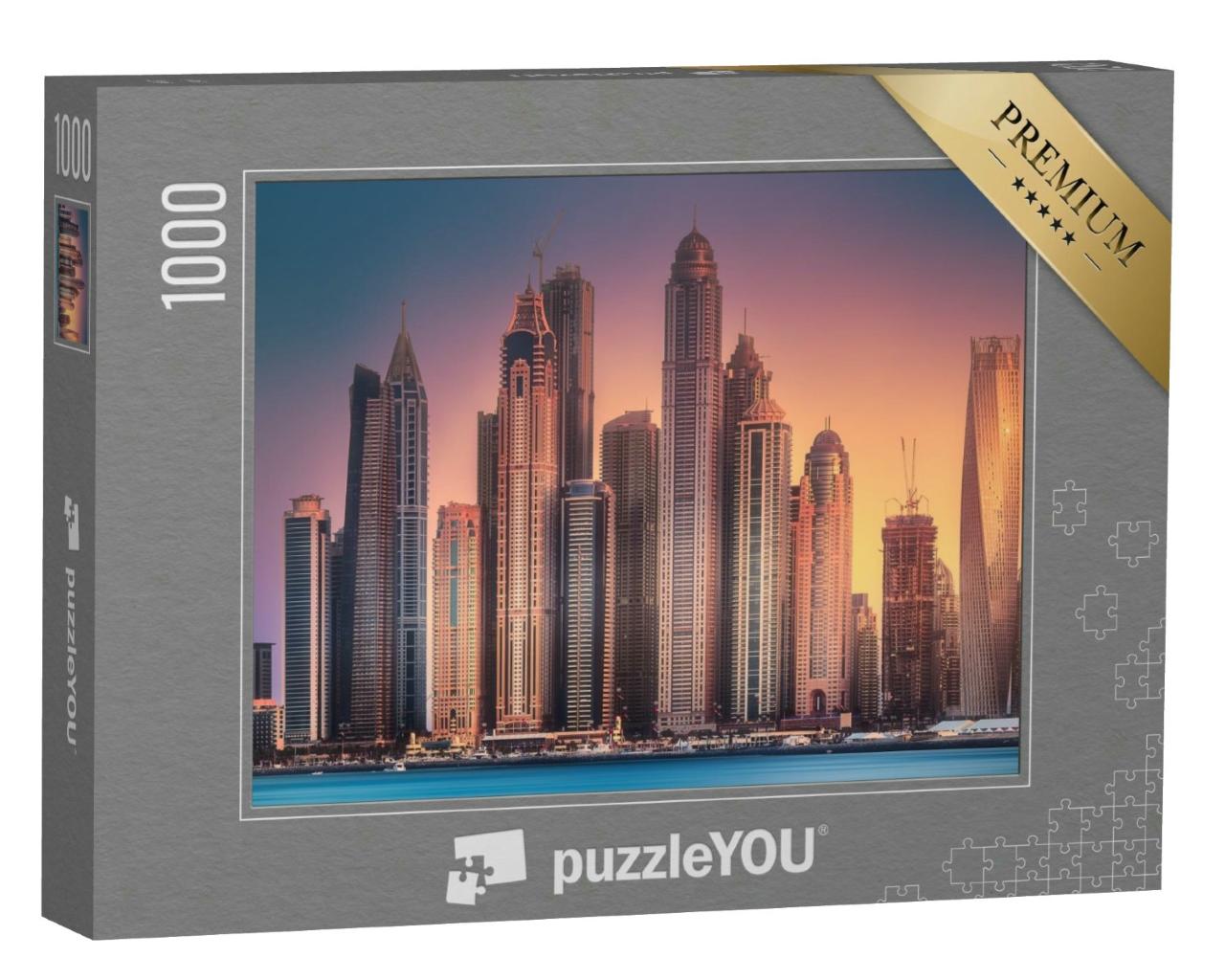 Puzzle 1000 Teile „Dubai Marina, Blick von Palm Jumeirah“