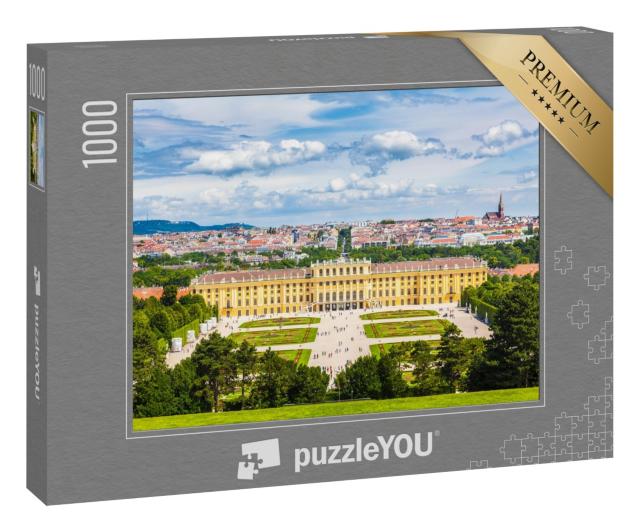 Puzzle 1000 Teile „Schloss Schönbrunn mit dem Großen Parterregarten“