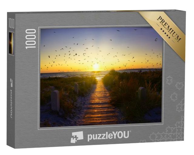 Puzzle 1000 Teile „Sonnenaufgang auf Rügen, Mecklenburg-Vorpommern, Deutschland“