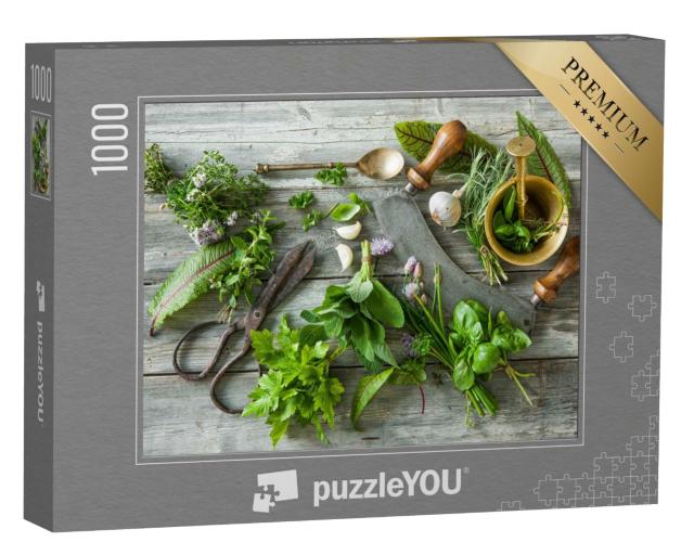 Puzzle 1000 Teile „Frische Gewürze und Küchenkräuter“