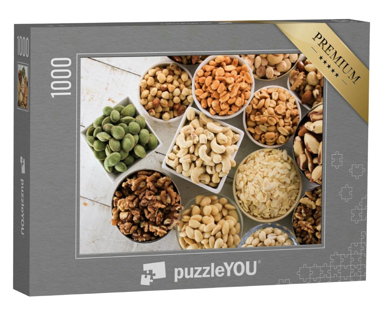 Puzzle 1000 Teile „Auswahl von Nüssen “