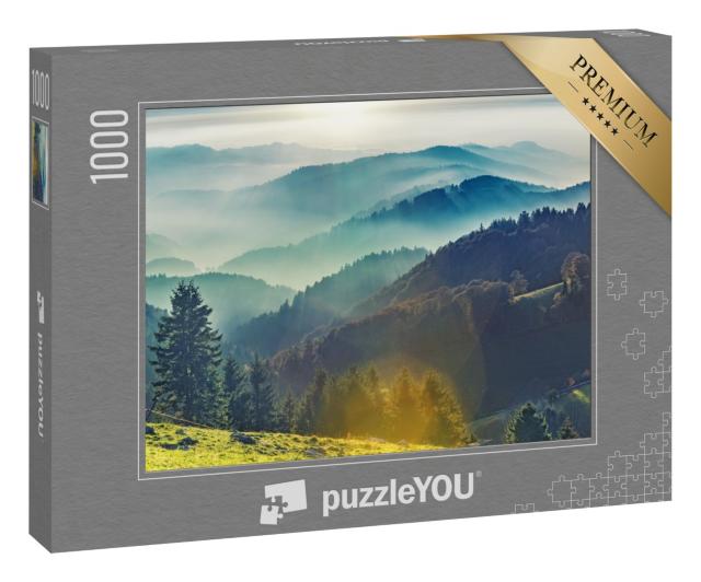 Puzzle 1000 Teile „Malerische Berglandschaft im Schwarzwald, Deutschland“