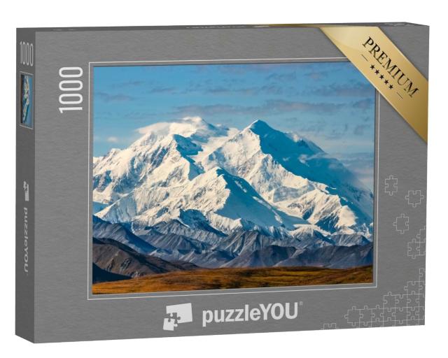 Puzzle 1000 Teile „Blick auf den majestätischen Mount McKinley, Alaska“
