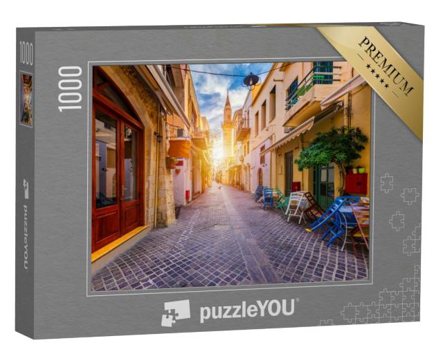 Puzzle 1000 Teile „Straßen entlang der Altstadt von Chania, Kreta, Griechenland“