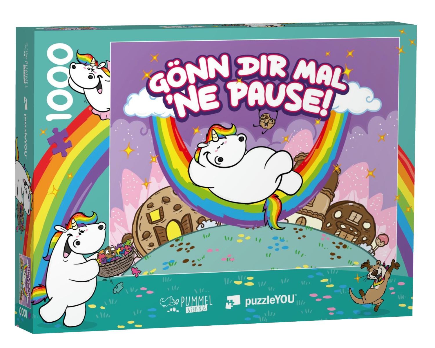 1000 Teile Puzzle Für Erwachsene Pummel \u0026 Friends Puzzle 1000 Teile -  Grummeleinhorn Glitternacht Pummel Einhorn Puzzle, image size:1500x1200