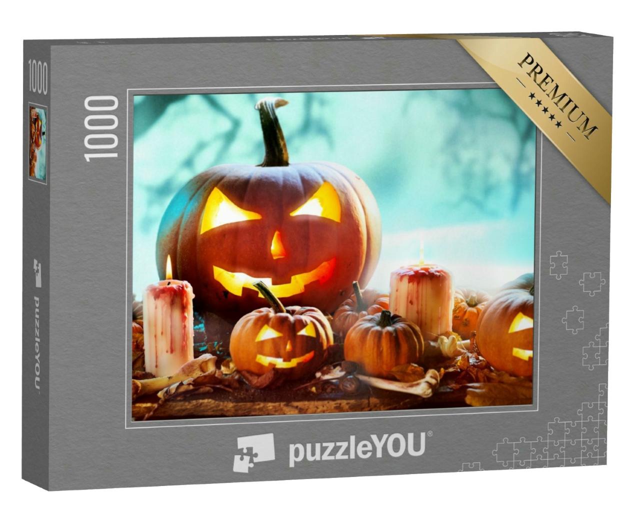 Puzzle 1000 Teile „Gruseliges Happy Halloween!“