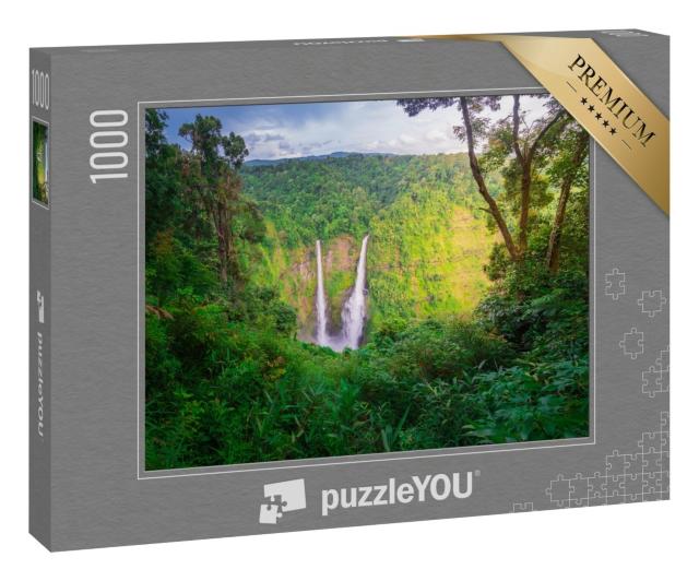 Puzzle 1000 Teile „Tad Fane Wasserfälle in Pakse, Südlaos“
