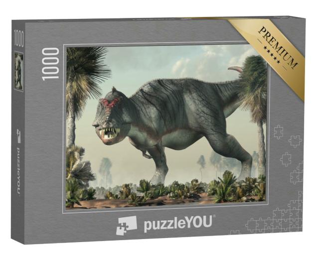 Puzzle 1000 Teile „Ein grauer Tyrannosaurus rex “