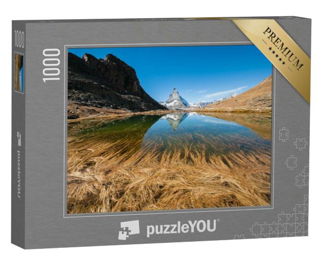 Puzzle 1000 Teile „Spiegelung des Matterhorns, Schweizer Alpen“