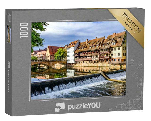 Puzzle 1000 Teile „Die Altstadt von Nürnberg, Deutschland“