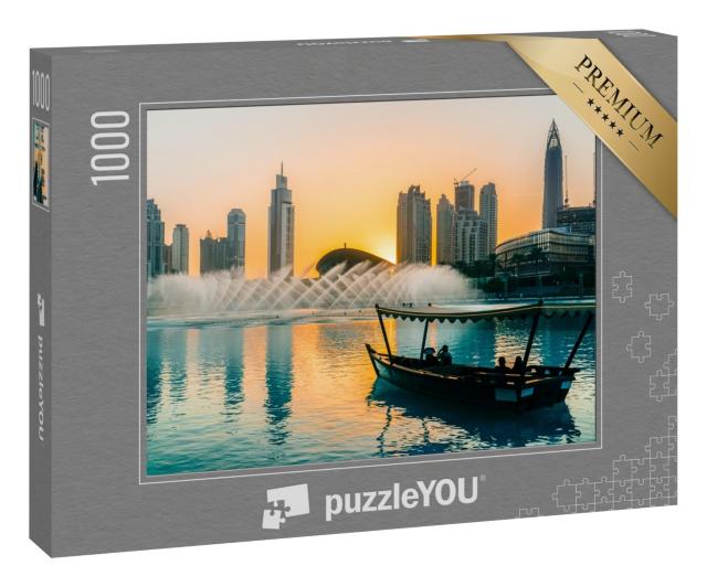 Puzzle 1000 Teile „Springbrunnen von Dubai, Sommer 2016“