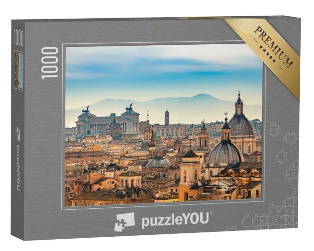 Puzzle 1000 Teile „Blick auf Rom vom Castel Sant'Angelo“