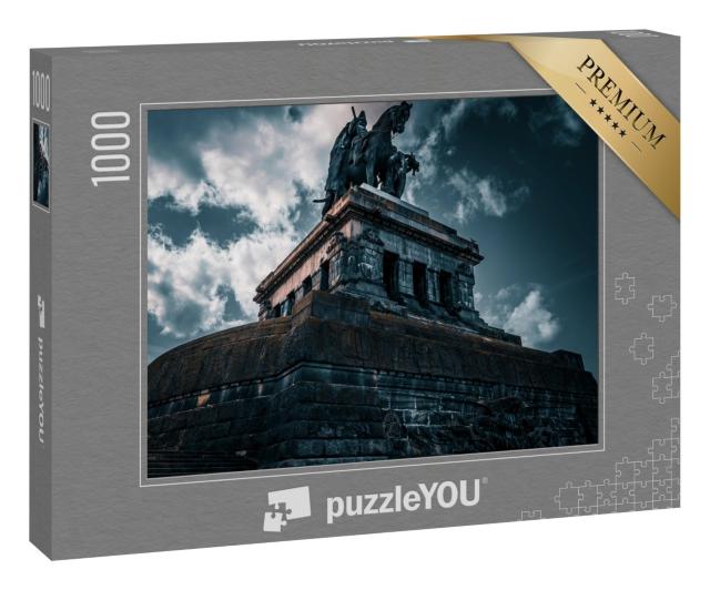 Puzzle 1000 Teile „Kaiser-Wilhelm-Statue in Koblenz, Deutschland“