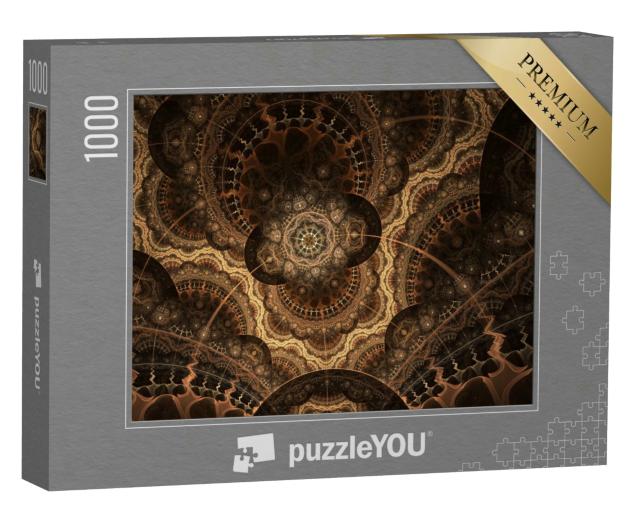 Puzzle 1000 Teile „Digitale Kunst: Detaillierter fraktaler Sternenhimmel“