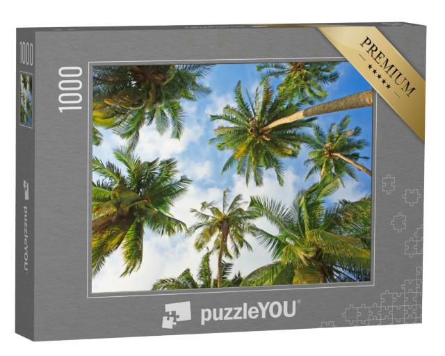Puzzle 1000 Teile „Wunderschöne Kokosnusspalmen“