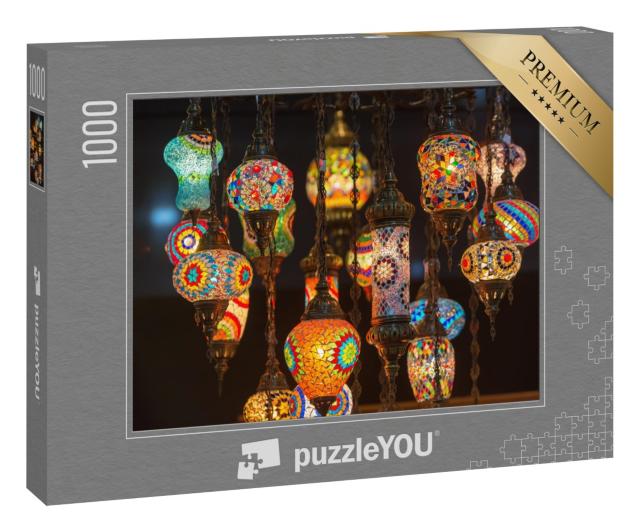Puzzle 1000 Teile „Bunte Laternen aus Marokko“