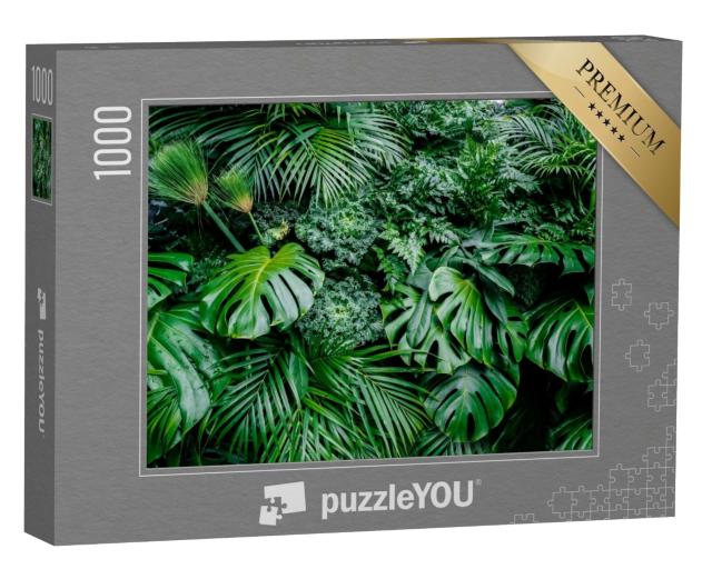 Puzzle 1000 Teile „Farn, Palme und Monster“
